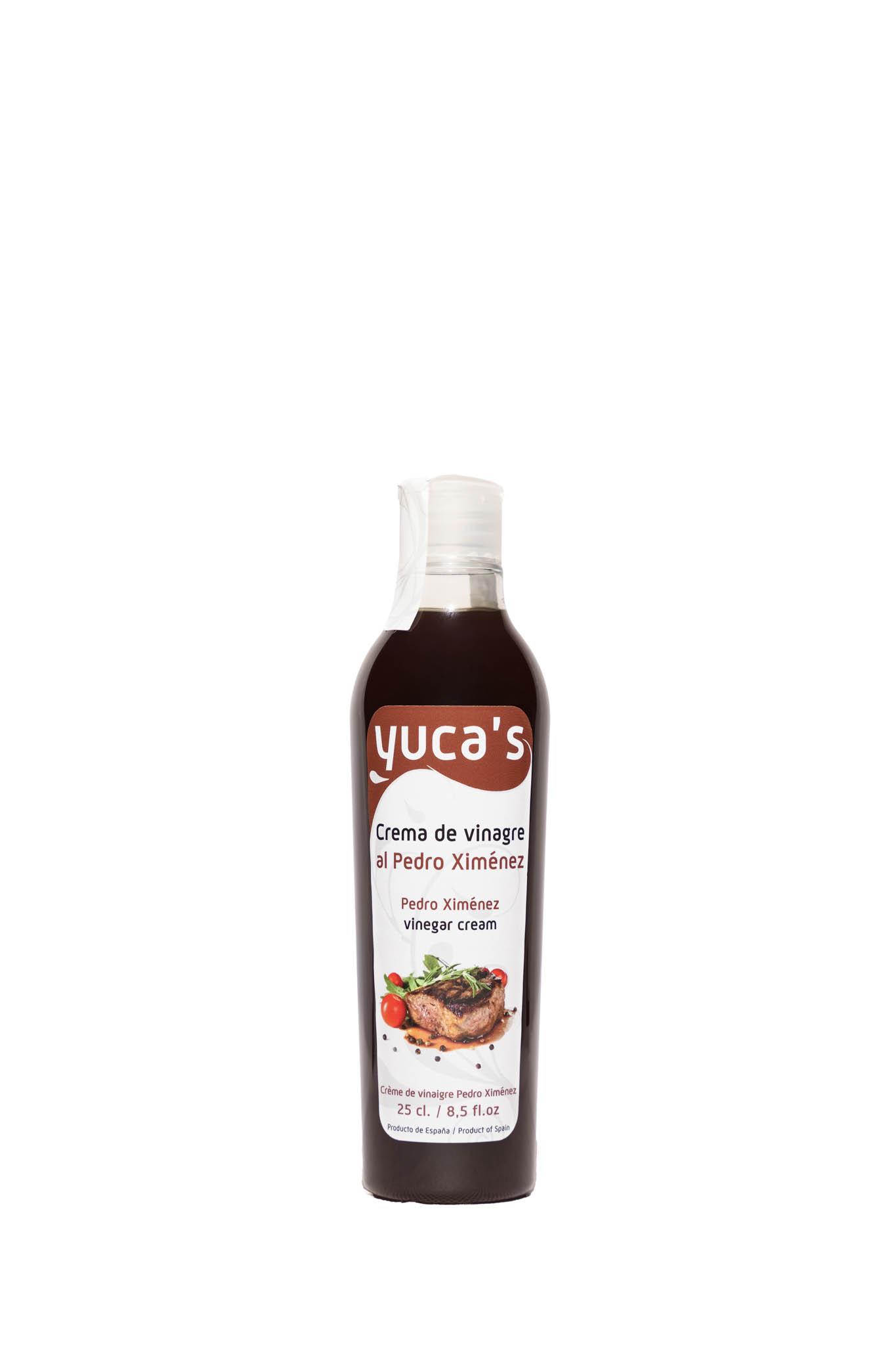 Yucas Crema de vinagre al Pedro Ximenez
