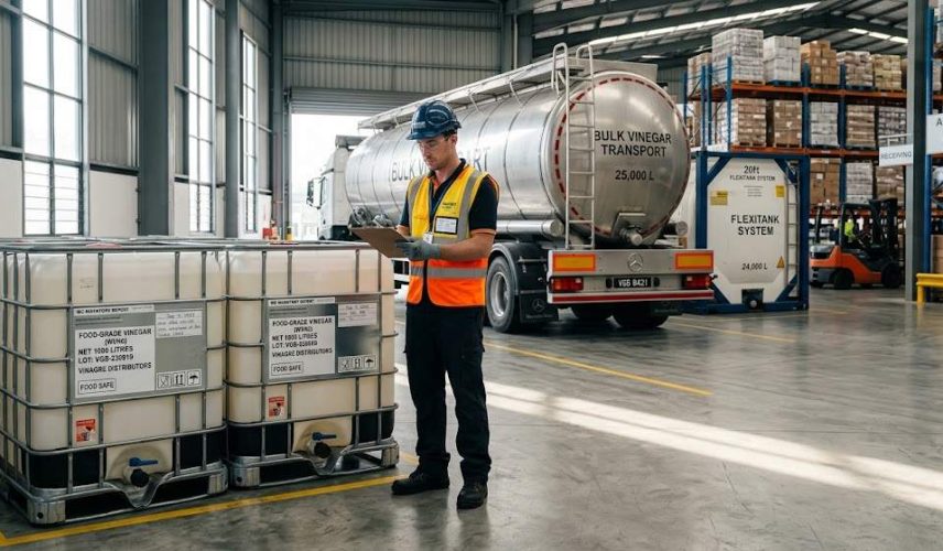Vinagre a granel: IBC, cisterna o flexitank