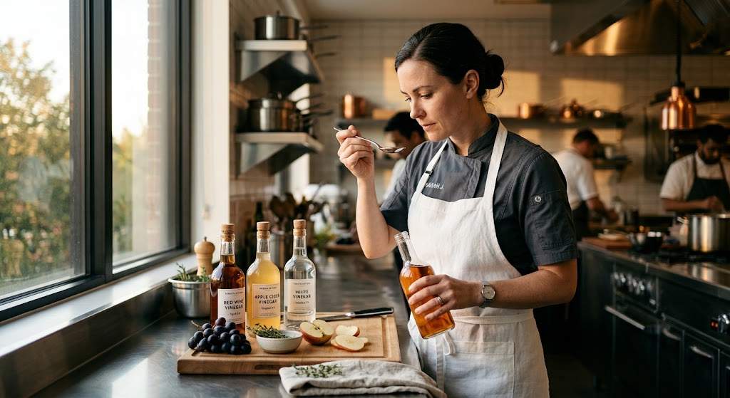 diferencias entre vinagre de vino, manzana y alcohol