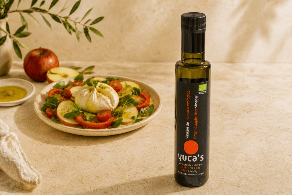 yuca's vinagre de manzana ecologico bodegon